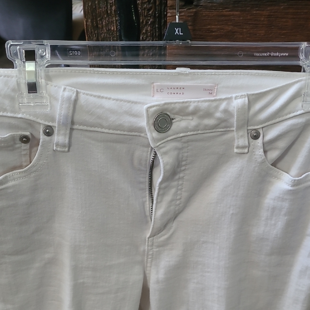LC Lauren Conrad Cream Women's Jeggings